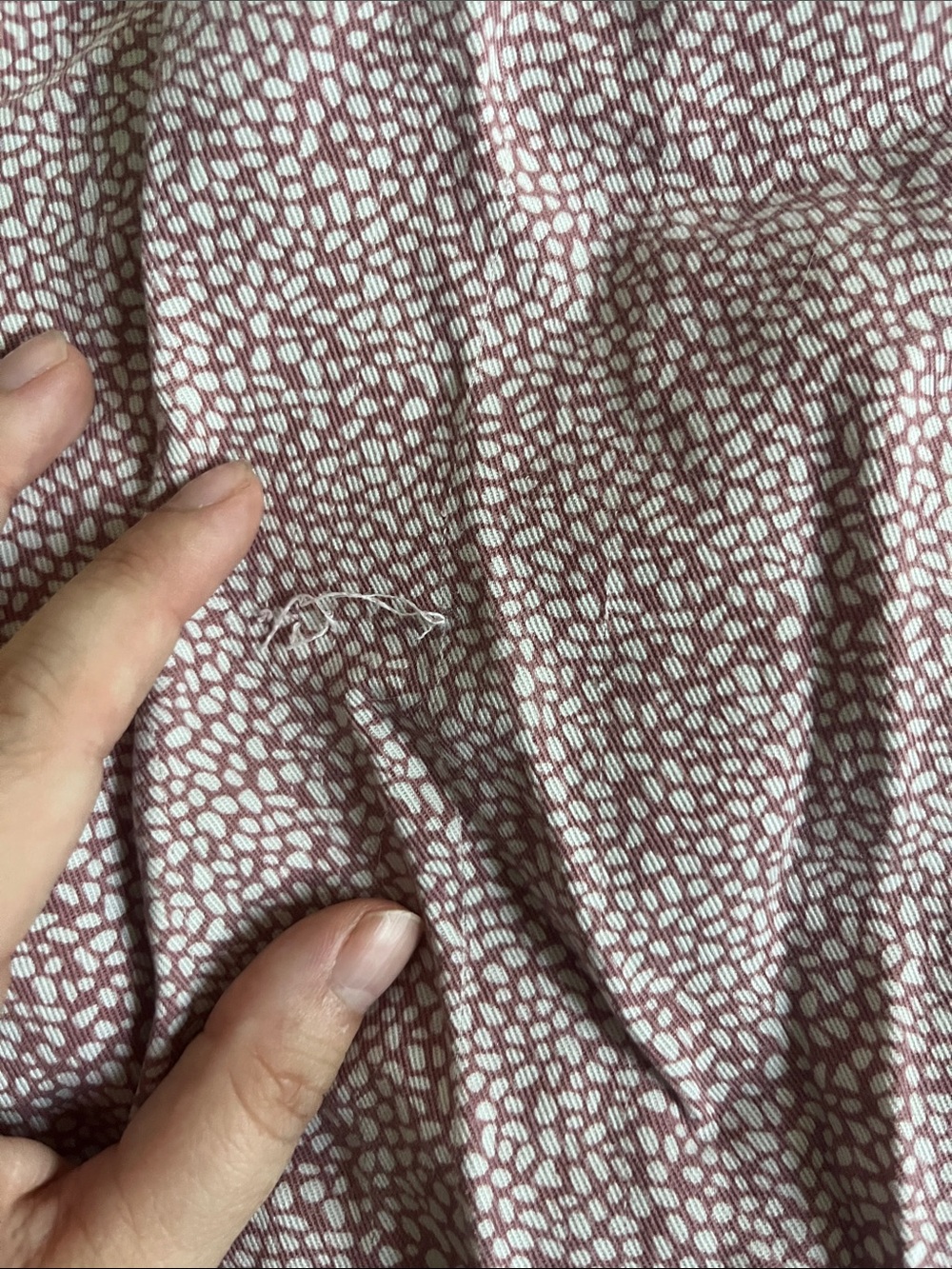 Thread & Supply Mauve Dotted Paperbag Waist Shorts - Picture 6 of 6